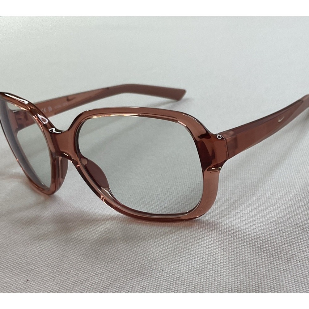 Nike Audacious FD4926 668 Eyeglasses Frames 58-17 Fossil Rose Gold Aviator Style